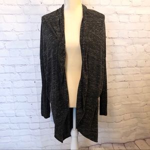 Michael Stars grey open front drape cardigan